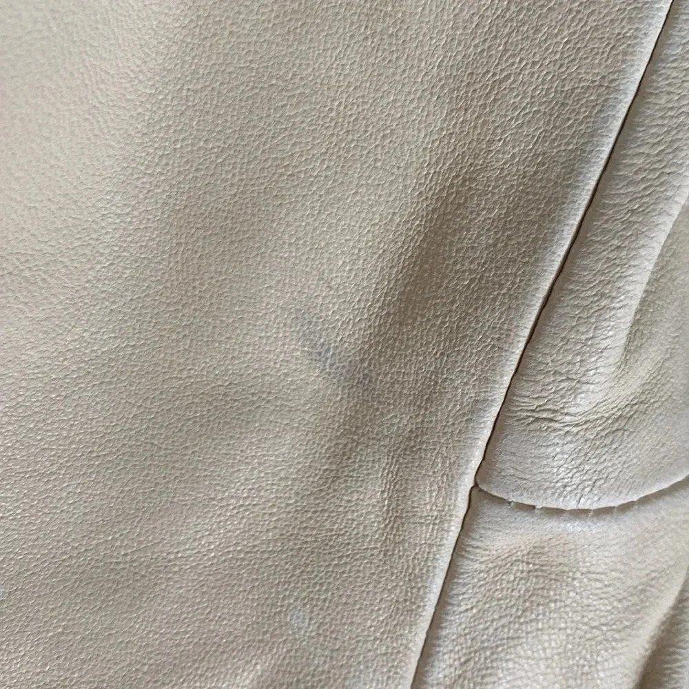 COLE HAAN Women's Jewel Neck Quilted Leather Jacket - Picture 9 of 14